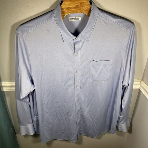 Tommy Bahama Other - Tommy‎ Bahama Shirt Mens 3XLB Button Up Blue San Lucio Stretch Basic Dad Beach